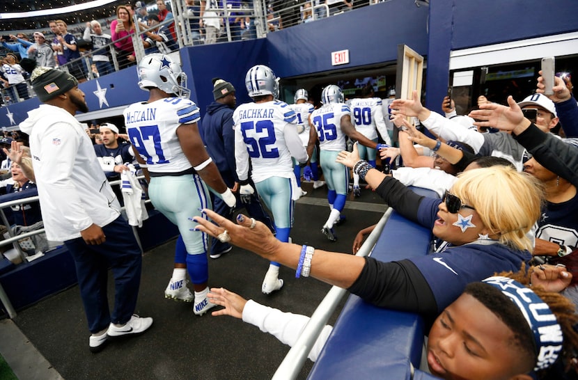 Carolyn Price before a game between the Dallas Cowboys and Baltimore Ravens at AT&T Stadium...