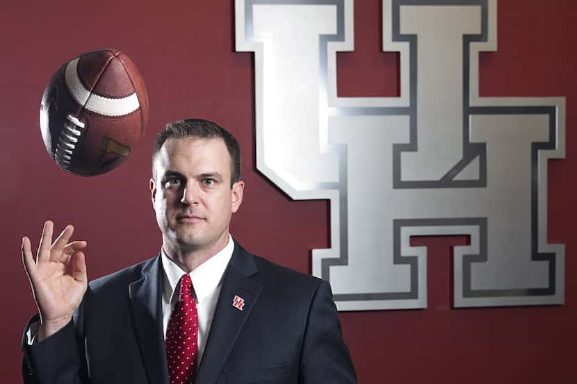 FILE-This Friday, Dec. 19, 2014 file photo shows University of Houston new head football...