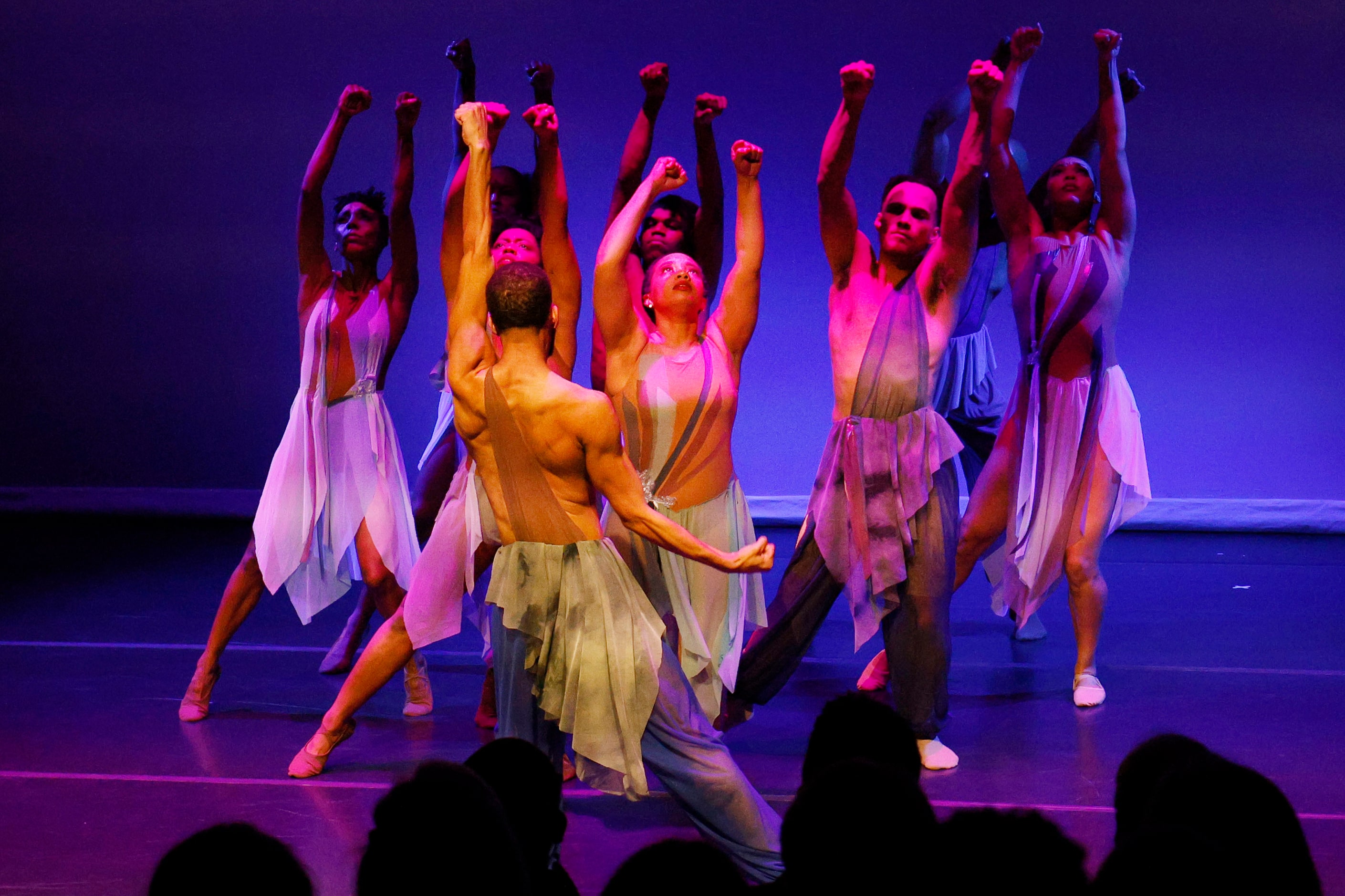 Former Dallas Black Dance Theatre dancers perform “ When the Wind Blows,” choreographed by...