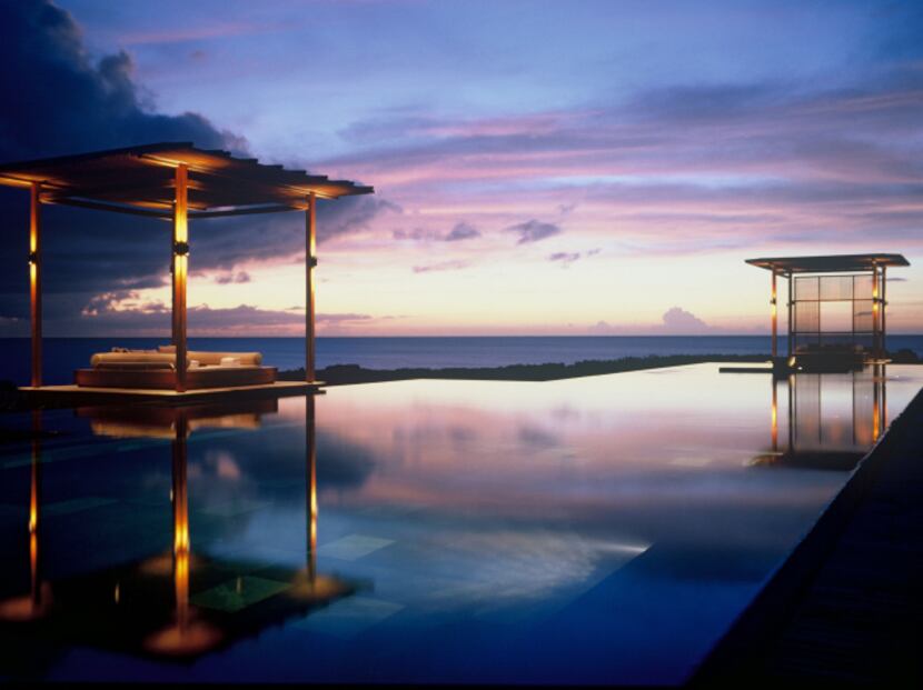Swimming Pool of the Amanyara Resorts in the Turks and Caicos Islands.