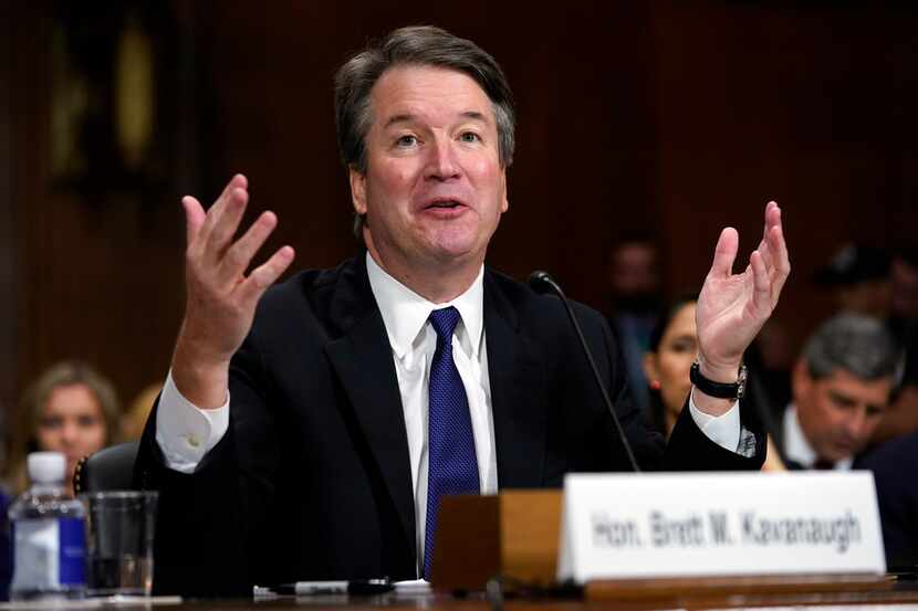 Supreme Court nominee Brett Kavanaugh testifies before the Senate Judiciary Committee on...