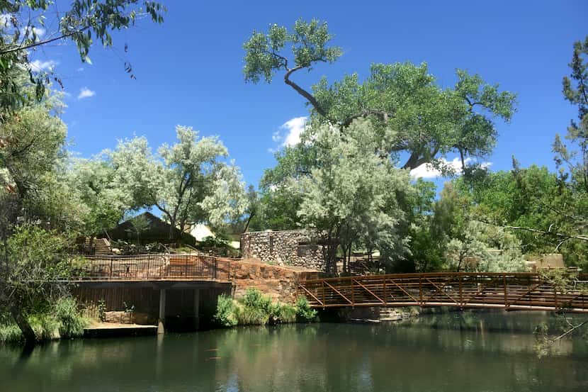 The 70-acre Sunrise Springs Integrative Wellness Resort is a refuge with cottonwoods and...