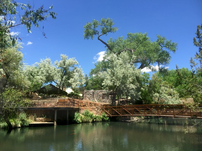The 70-acre Sunrise Springs Integrative Wellness Resort is a refuge with cottonwoods and...