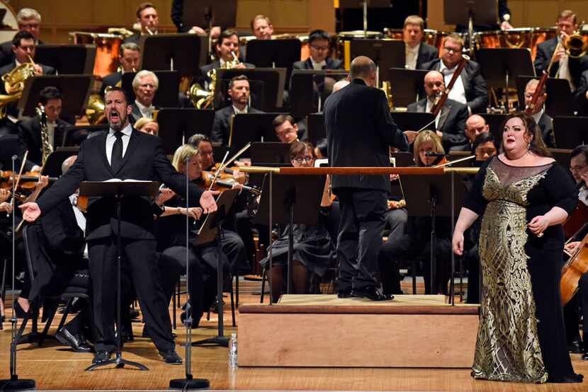 Kyle Albertson performs as Wotan, with Heidi Melton as Brünnhilde and Jaap van Zweden...