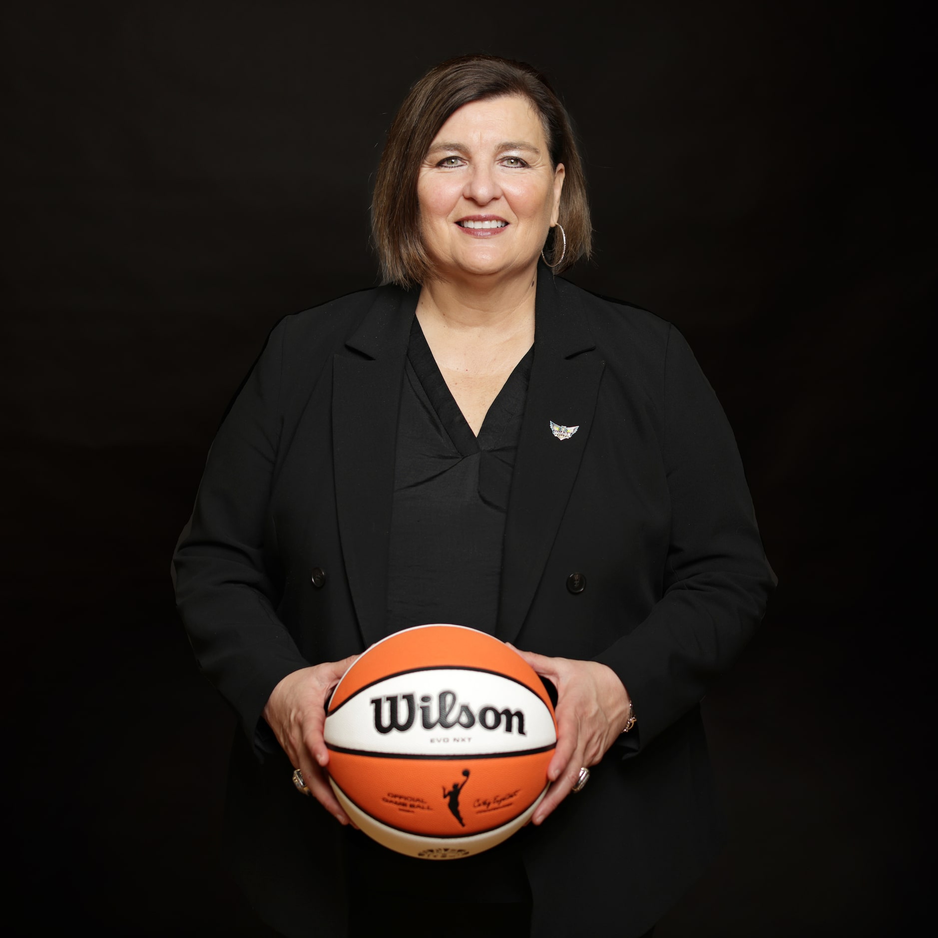 Head coach Latricia Trammell with The Dallas Wings poses for a photograph at College Park...