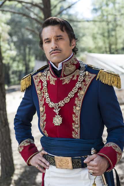 Oliver Martinez stars as Santa Anna
