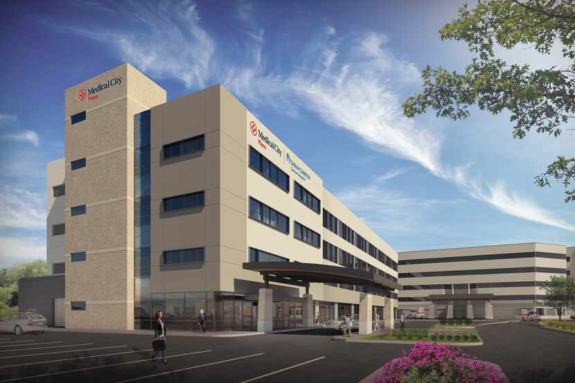 A rendering of Medical City Plano's new Sarah Cannon cancer hospital.