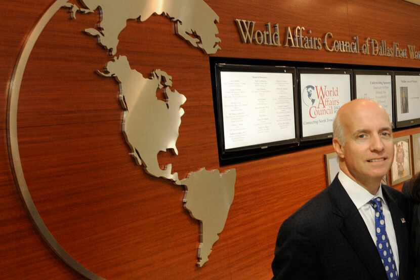 Jim Falk, President and CEO World Affairs Council of Dallas Ft. Worth, is shown in 2010