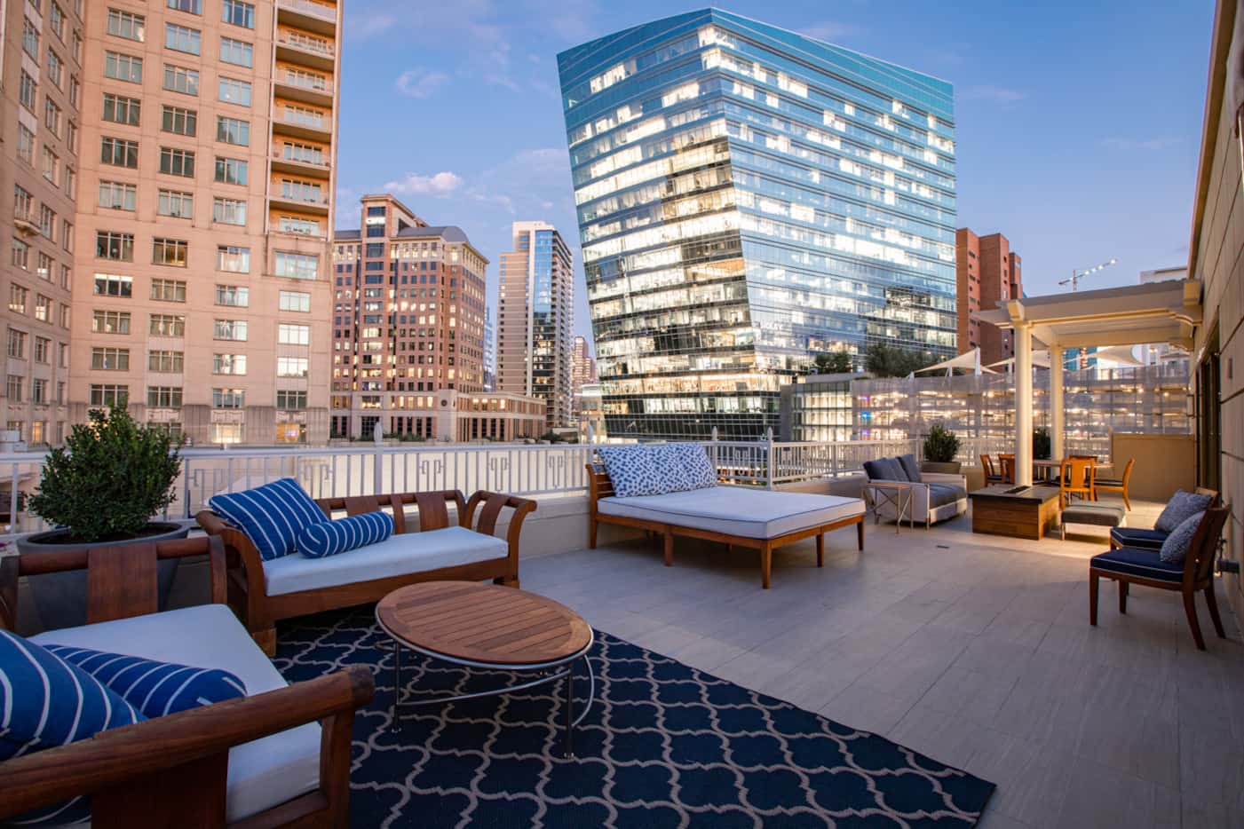 The rooftop terrace at Regency Row.