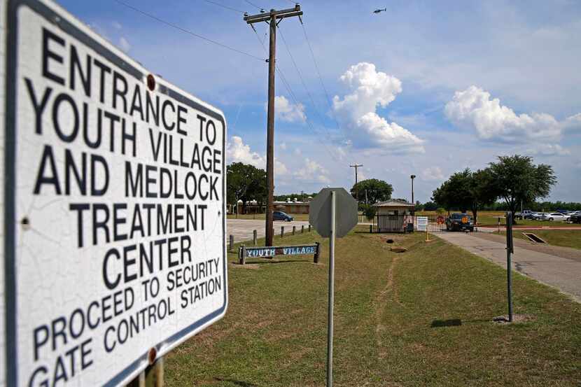 An entrance at the Youth Village and Lyle B. Medlock Youth Treatment Center in Dallas on May...