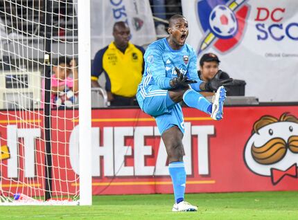 D.C. United goalkeeper Bill Hamid reacts after allowing the fourth goal of the game to the...