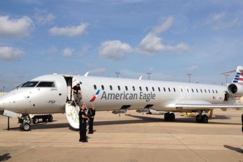 
American Airlines Group Inc. today showed off the first of 30 new Bombardier CRJ900 NextGen...