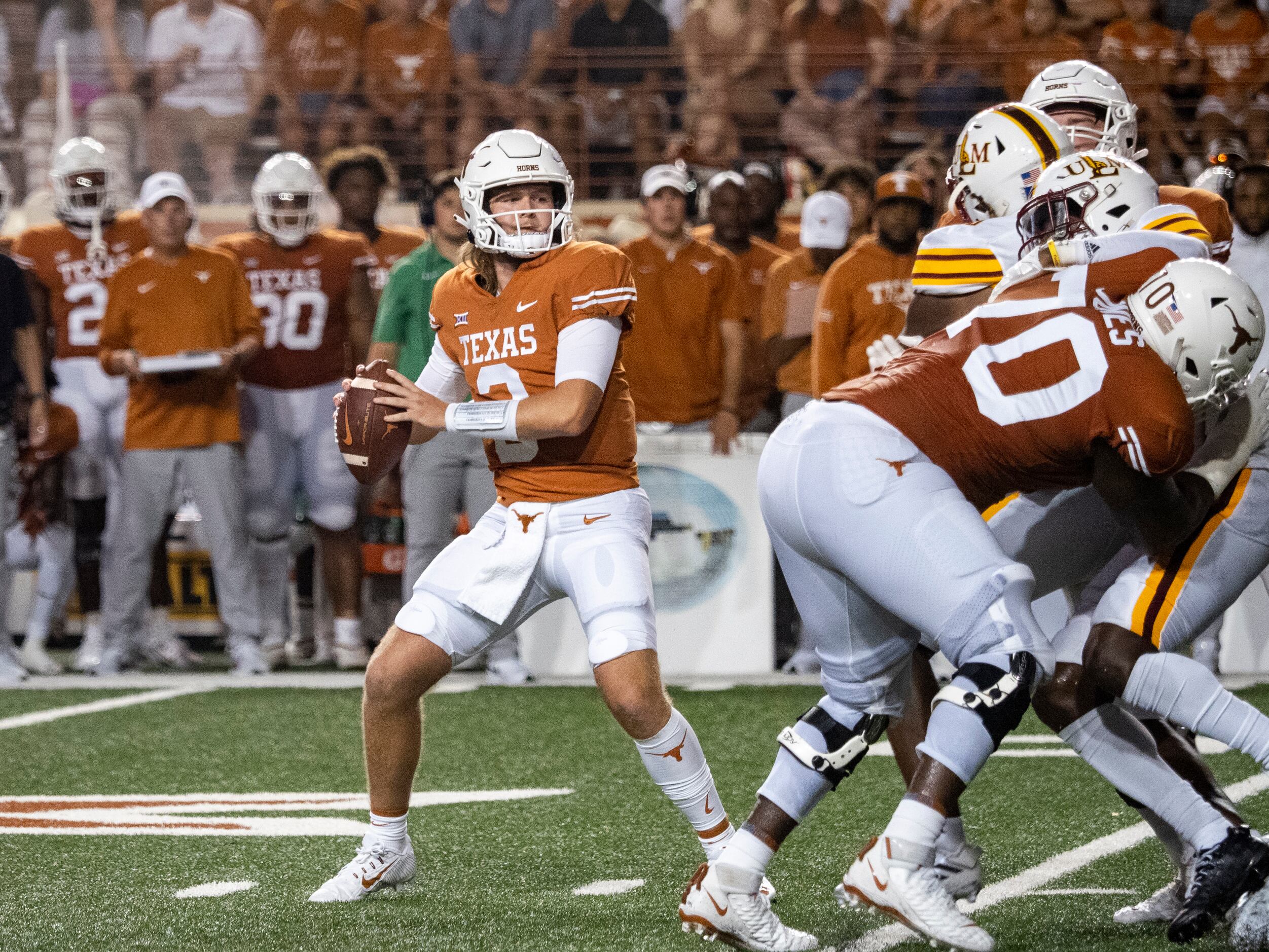 Champion Texas Longhorns NIL Football Jersey - Ewers