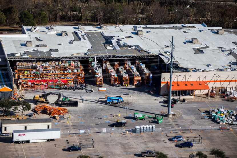 The Home Depot on Forest Lane was extensively damaged last Oct. 20, when 10 tornadoes caused...