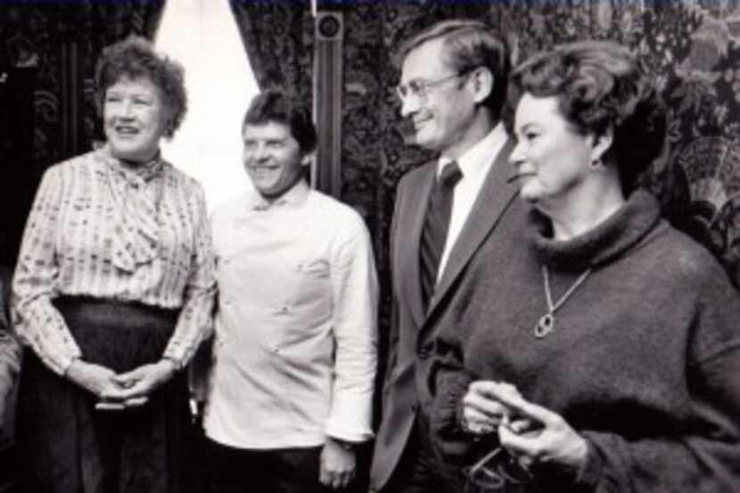  Julia Child, Jean-Claude Prevot and Bill and Margot Winspear on October 13, 1983 (File photo)