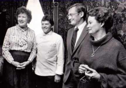  Julia Child, Jean-Claude Prevot and Bill and Margot Winspear on October 13, 1983 (File photo)
