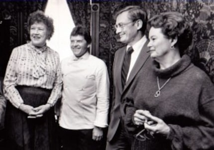  Julia Child, Jean-Claude Prevot and Bill and Margot Winspear on October 13, 1983 (File photo)