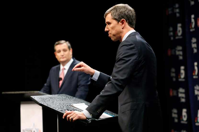 On Sept. 21, Republican U.S. Senator Ted Cruz (left) and Democratic U.S. Representative Beto...