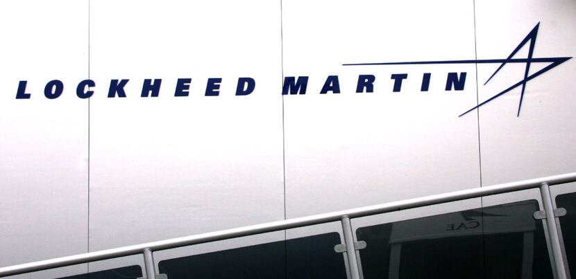 This file photo taken on June 16, 2005 shows the logo of US company Lockheed Martin at Le...