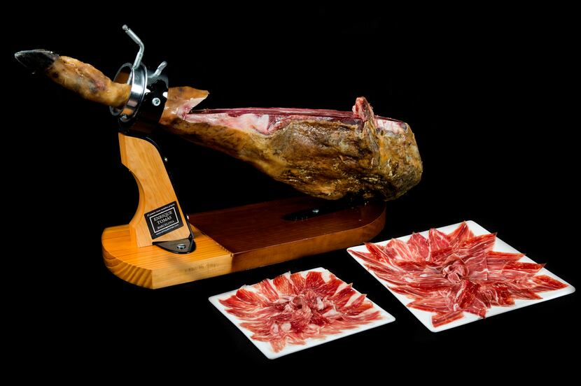 Jamon Iberico from Enrique Tomas, Spain's most famous store selling the high-quality ham.
...