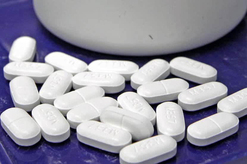 Pills of the painkiller hydrocodone at a pharmacy in Montpelier, Vt.  Federal officials say...