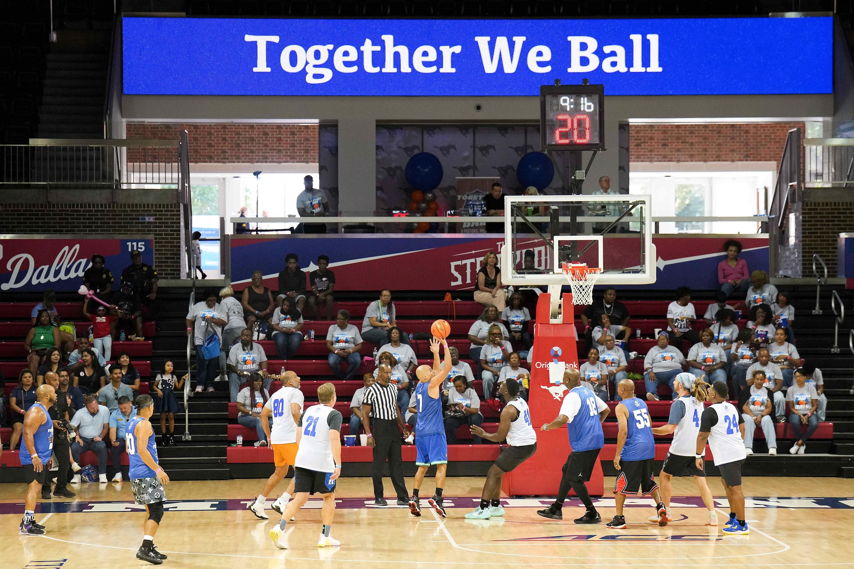 Miguel Solis of The Commit Partnership (7) puts up a shot during the 8th Annual Together We...