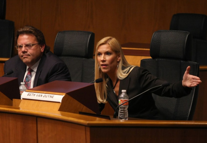 Two divergent paths: Irving Mayor Herbert Gears (left) lost two mayoral races to Beth Van...