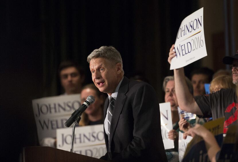 Libertarian presidential candidate Gary Johnson is a former two-term governor of New Mexico.