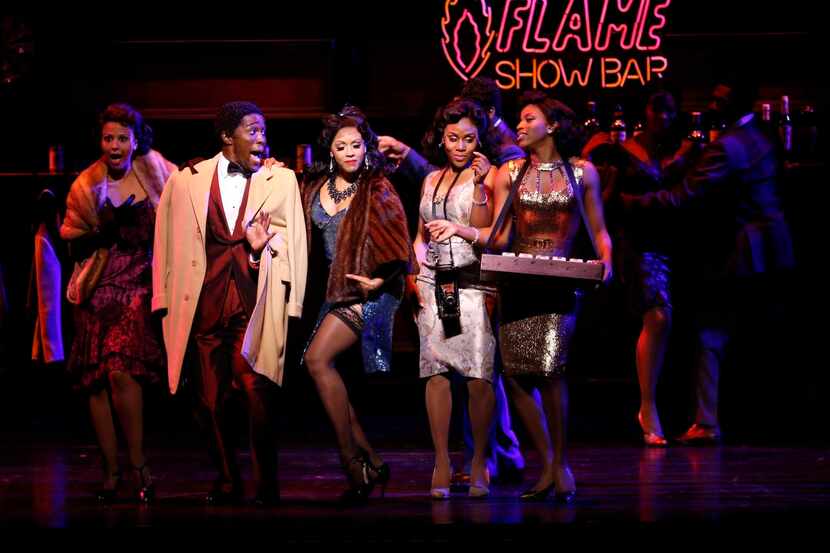 Motown the Musical ,  with Rashad Naylor (second from left) as Jackie Wilson, runs through...