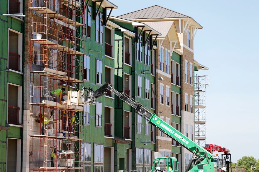 Dallas-area developers received permits to build more than 20,000 additional apartments in...