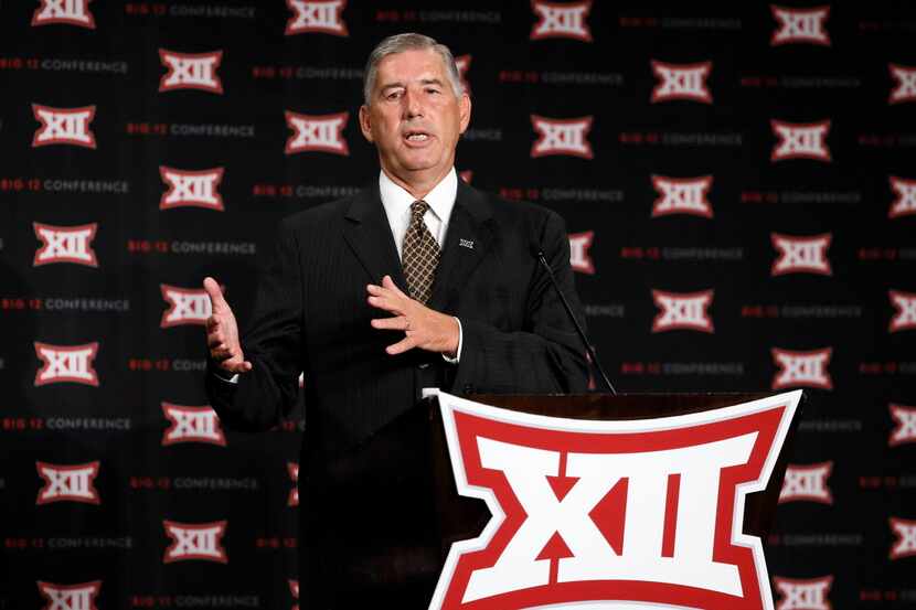 Commissioner Bob Bowlsby addresses attendees to Big 12 Conference Football Media Days...