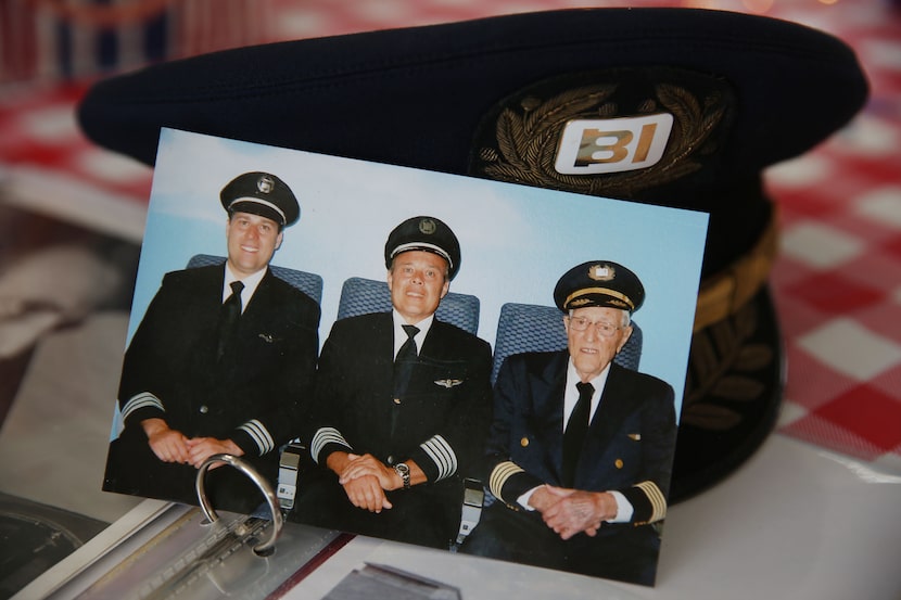 A photograph of (from left) Todd Pappas, his father Bill Pappas and his grandfather Dow...