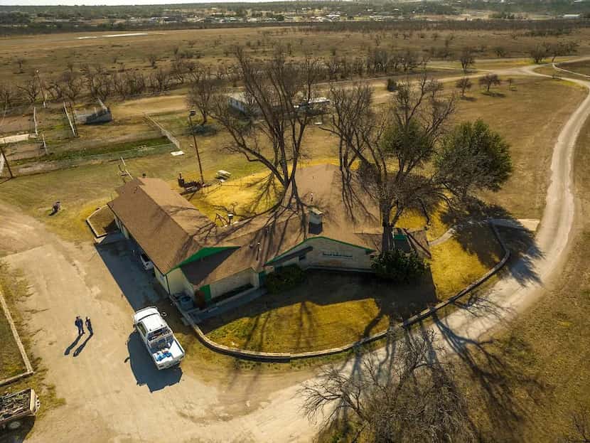 The more than 22,000-acre Double T Ranch in West Texas has five houses.