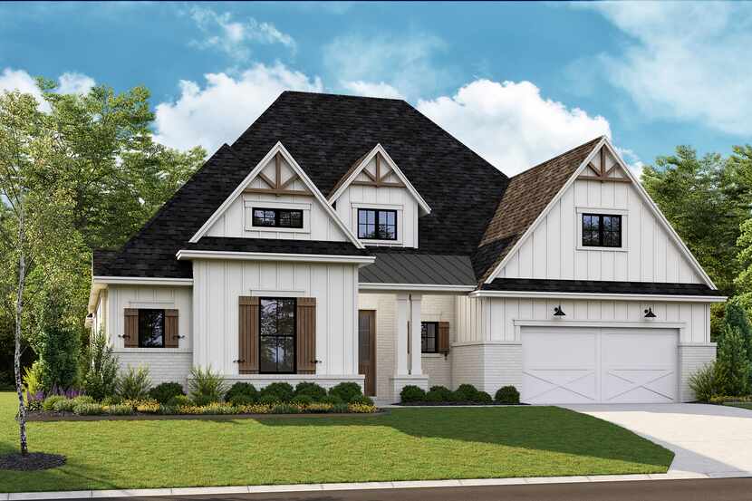 This is a rendering of one of the new luxury patio homes by Tradition Homes now open in...
