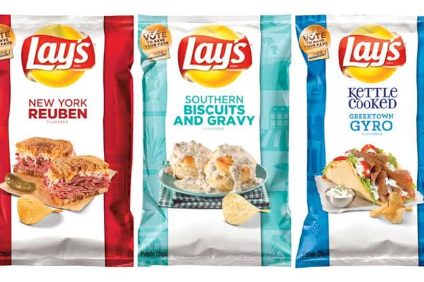 The four new flavors: truffle fries, New York Reuben, biscuits and gravy, and gyro.