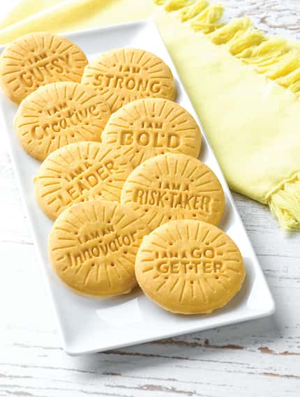 Lemon-Ups, a new Girl Scout cookie in 2020, come with slogans like "I am a leader" and "I am...