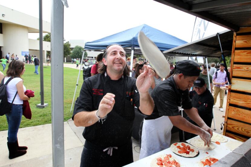 Pizza dough was in short supply when Plano East Senior High School’s campus opened to food...