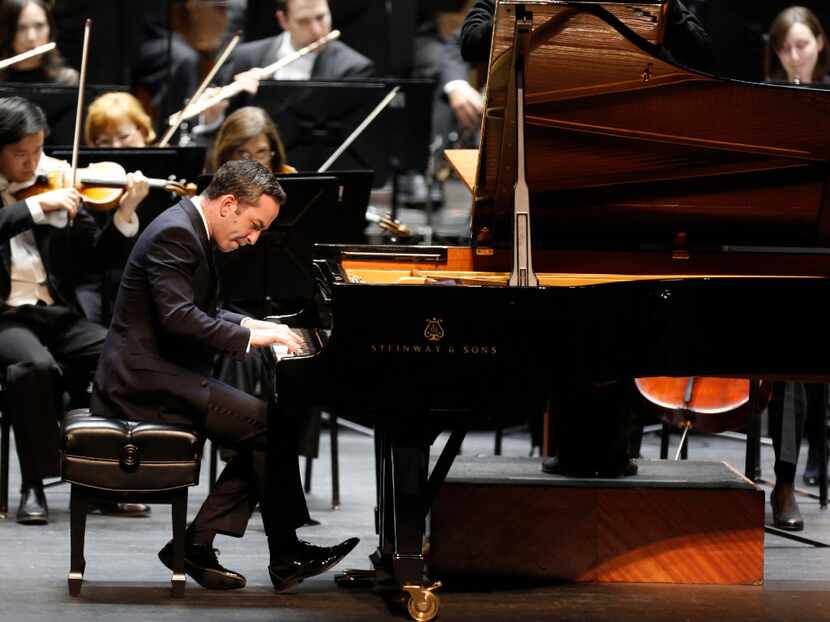 Pianist Inon Barnatan plays with the Fort Worth Symphony Orchestra at Bass Performance Hall...