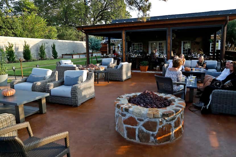 The patio area at The Stone House restaurant in Colleyville on Tuesday, October 20, 2020....