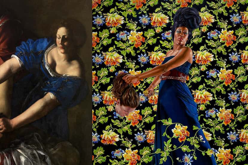 Baroque artist Artemisia Gentileschi and contemporary American painter Kehinde Wiley created...