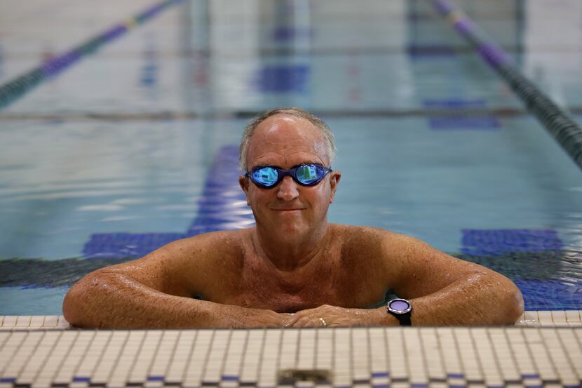 Peter Goodspeed poses for a photograph at the Plano Oak Point Recreation Center in Plano,...