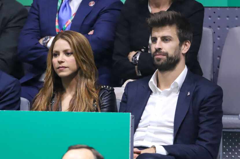 Shakira y Gerard Piqué en la final de la Davis Cup en noviembre de 2019 en Madrid.