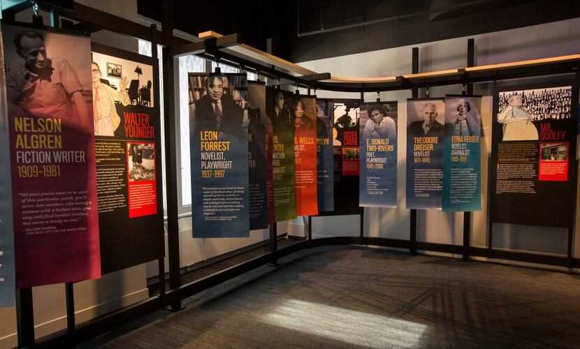 The Chicago Gallery at the American Writers Museum in Chicago celebrates writers who shaped...