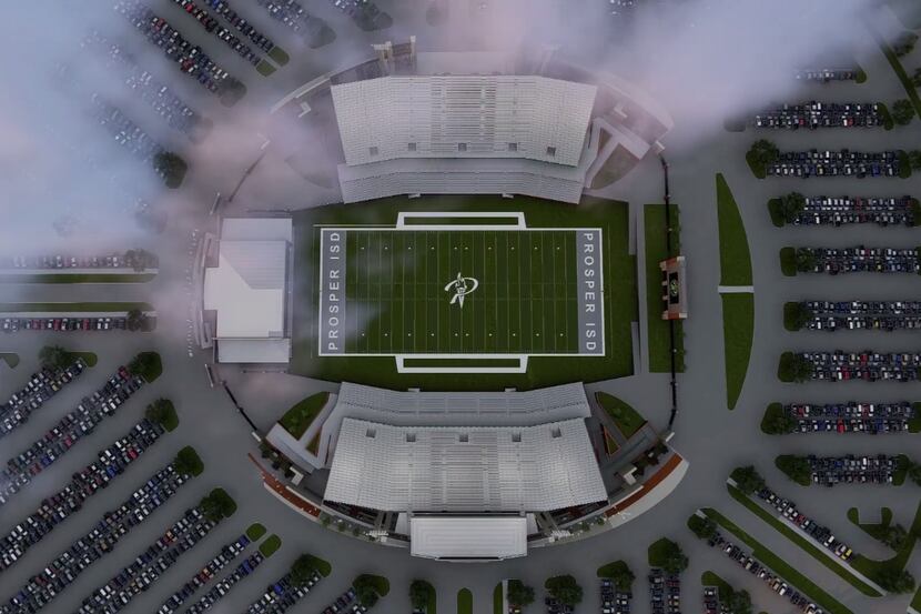 Design of proposed Prosper stadium (via Huckabee).