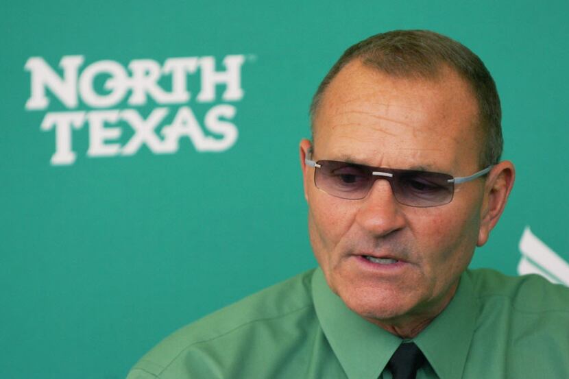 Head coach Dan McCarney (pictured) confirmed Sunday that North Texas senior Zed Evans has...