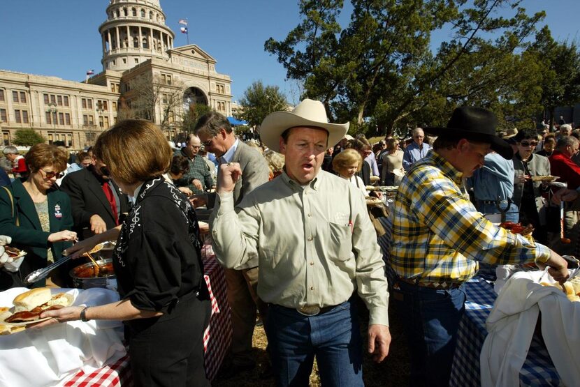 
North Texas caterer Eddie Deen is bringing in tons of brisket, smoked chicken and all the...