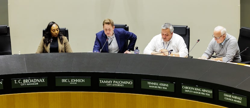 Interim director Elaine Chandler, oversight chairman John Mark Davidson, vice chair Jose...