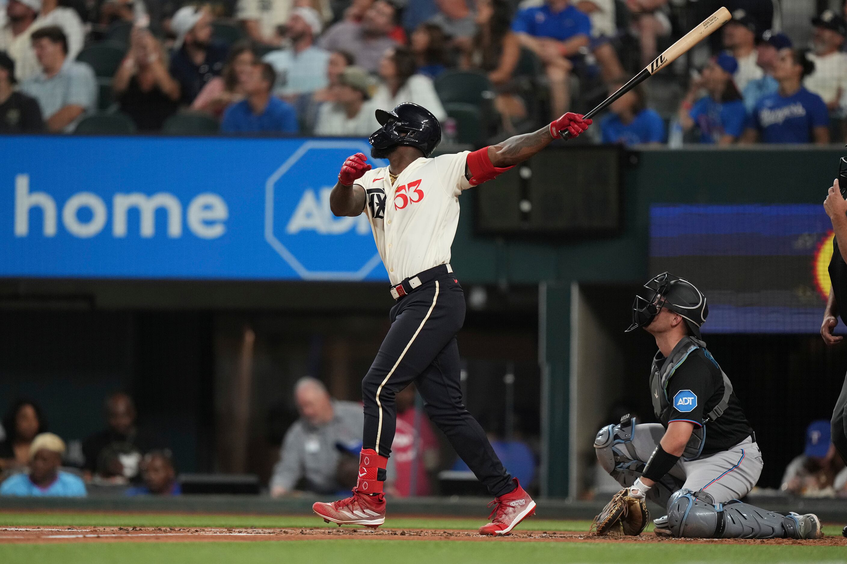 The Rangers Play Baseball in Front of a Packed House - The New