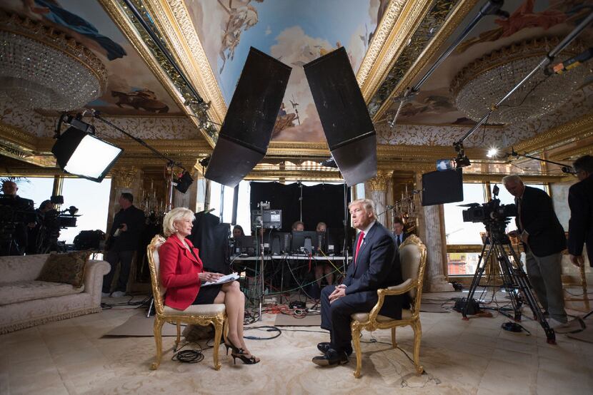 60 MINUTES Correspondent  Lesley Stahl interviews President-elect Donald J. Trump at his...