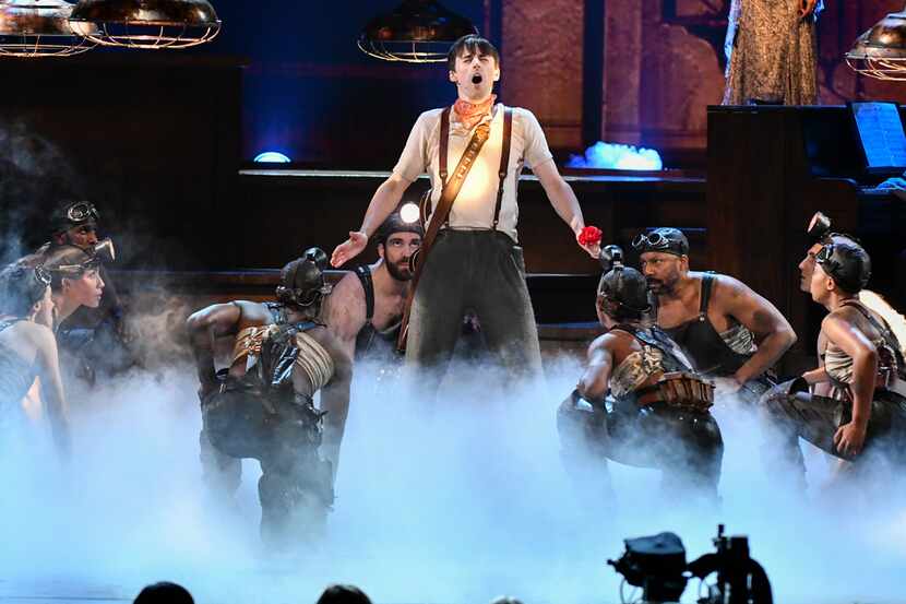 The cast of "Hadestown" performs at the 73rd annual Tony Awards at Radio City Music Hall on...